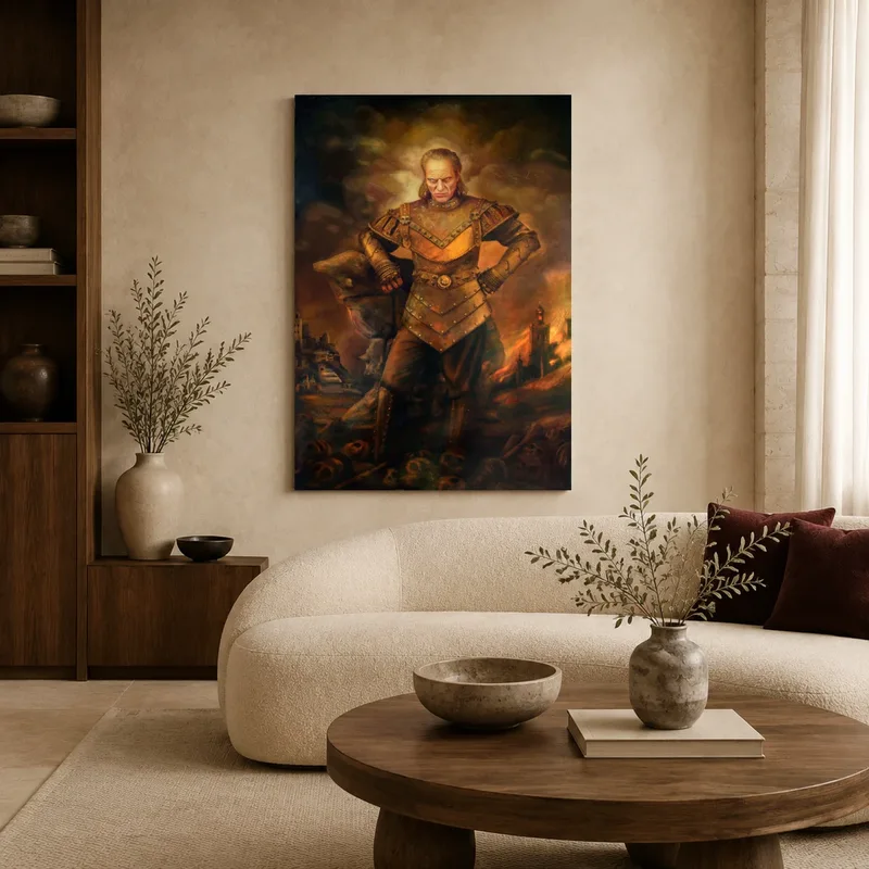 Vigo the Carpathian Movie Canvas Print | Dark Fantasy Wall Art in a styled interior