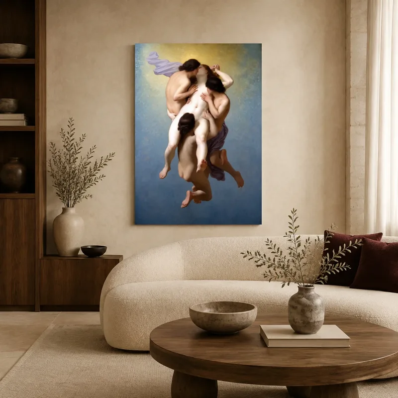 The Youth of Bacchus Classical Mythology Canvas Print — canvas 1 room mockup