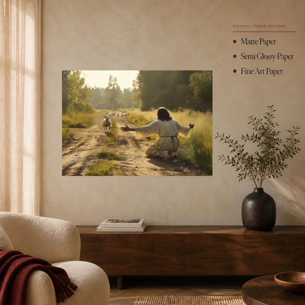 The Joyful Return Spiritual Canvas Print — poster room mockup